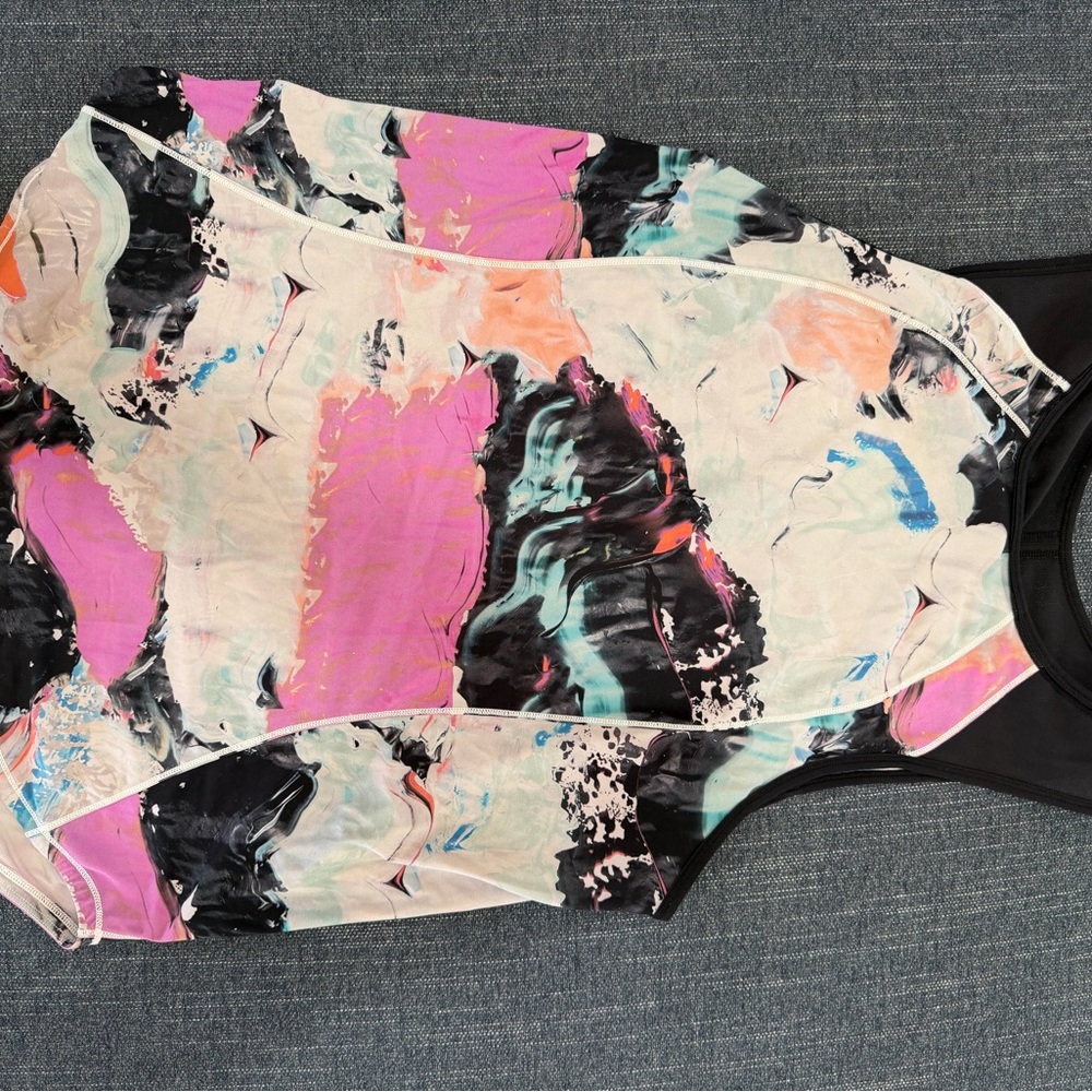 Abstract Print lululemon tank Top